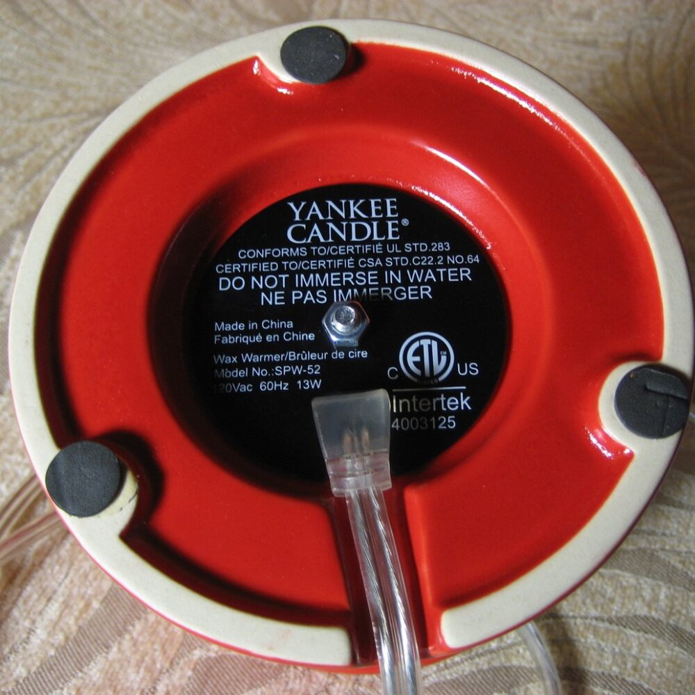 Yankee Candle Scenterpiece Electric MeltCup Warmer RED Auto Shut Off Timer - Picture 2 of 4